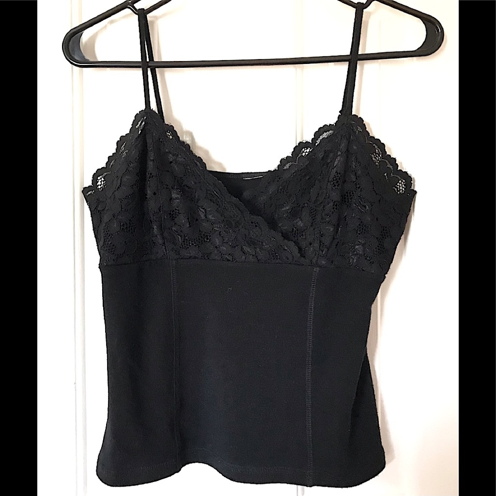 🆕🔥EXPRESS REALLY CUTE&SEXY SPAGHETTI STRAP&BEAUTIFUL BLACK LACE TANK/CAMI NWOT